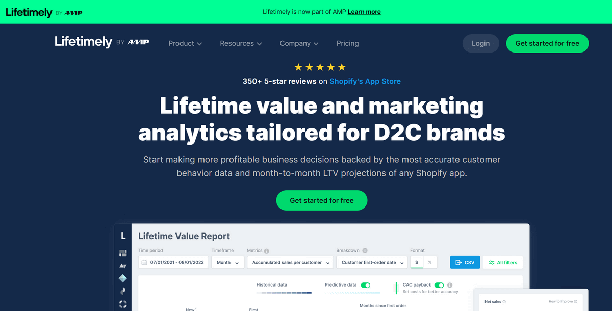 Lifetime - a tool for LTV calculation and marketing analytics