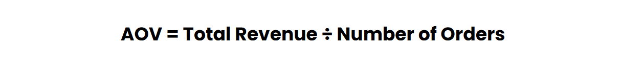 Average Order Value formula