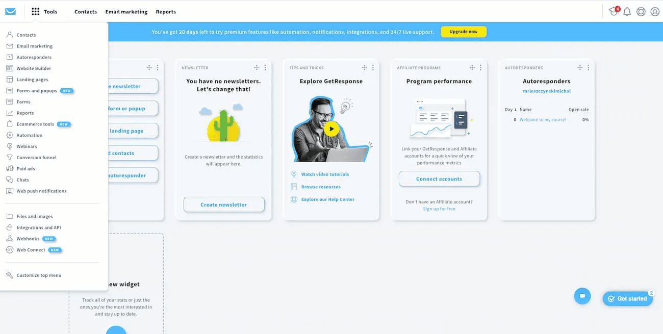 Getreponse app
