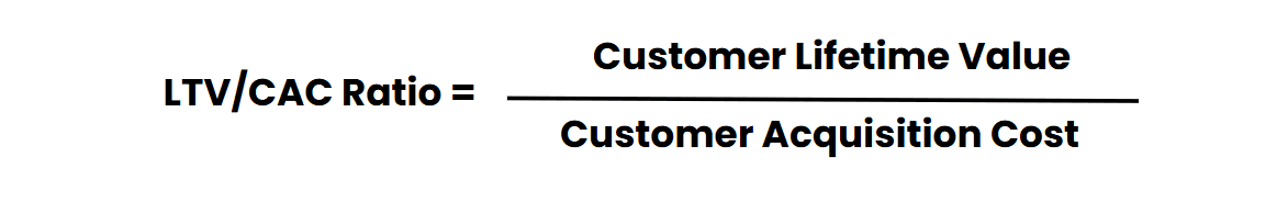 ltv/cac ratio formula