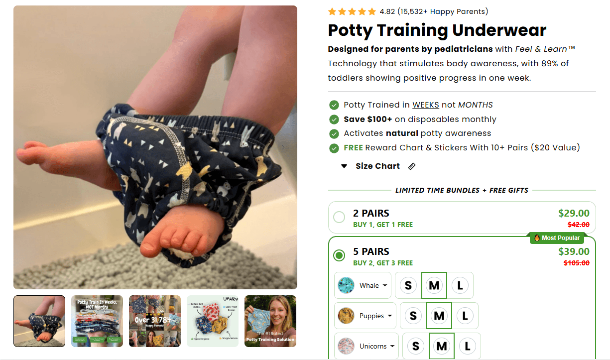 potty underwear