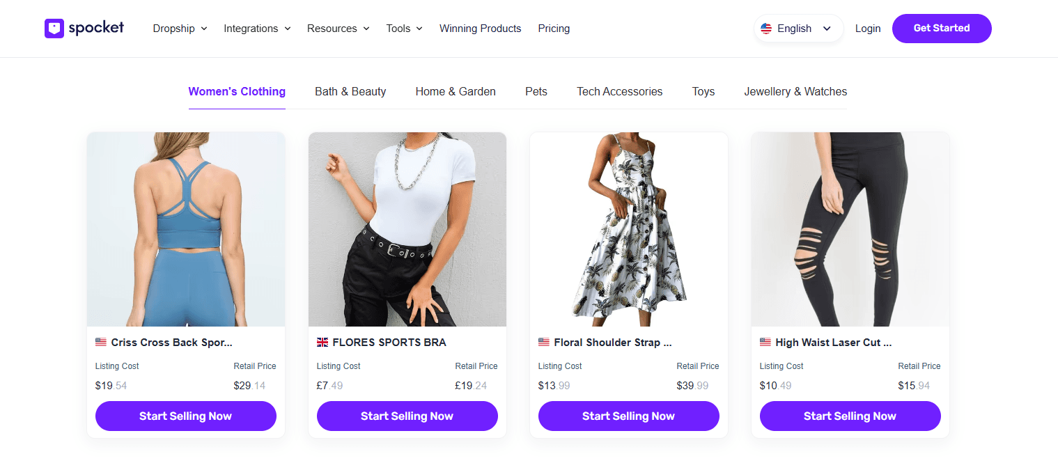 Spocket website