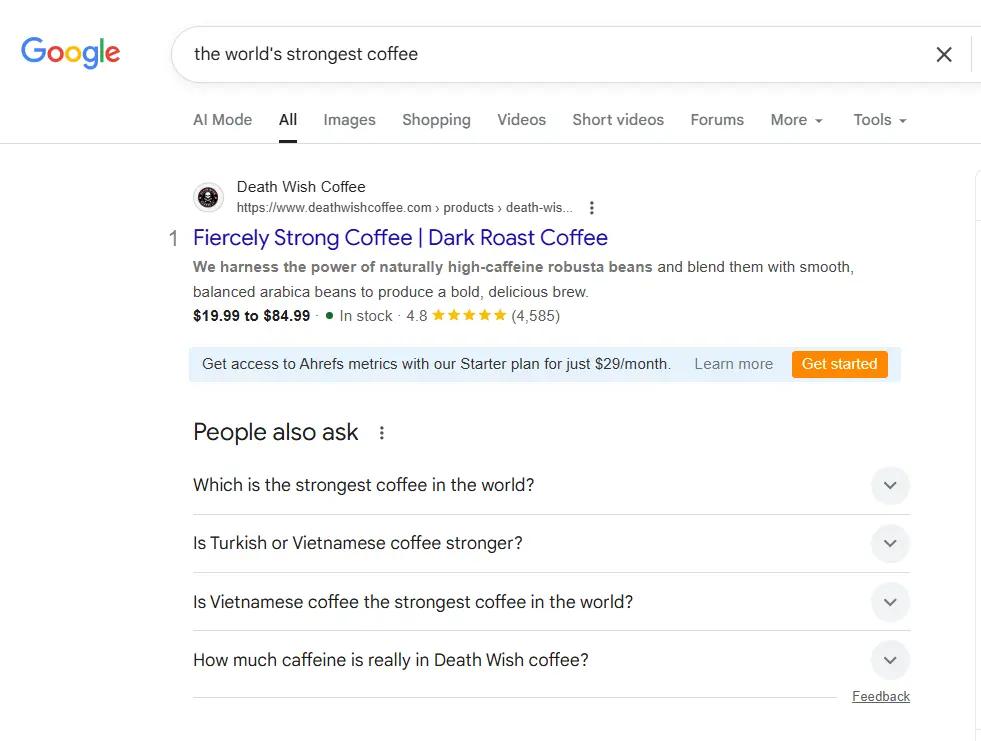 death wish coffee google search