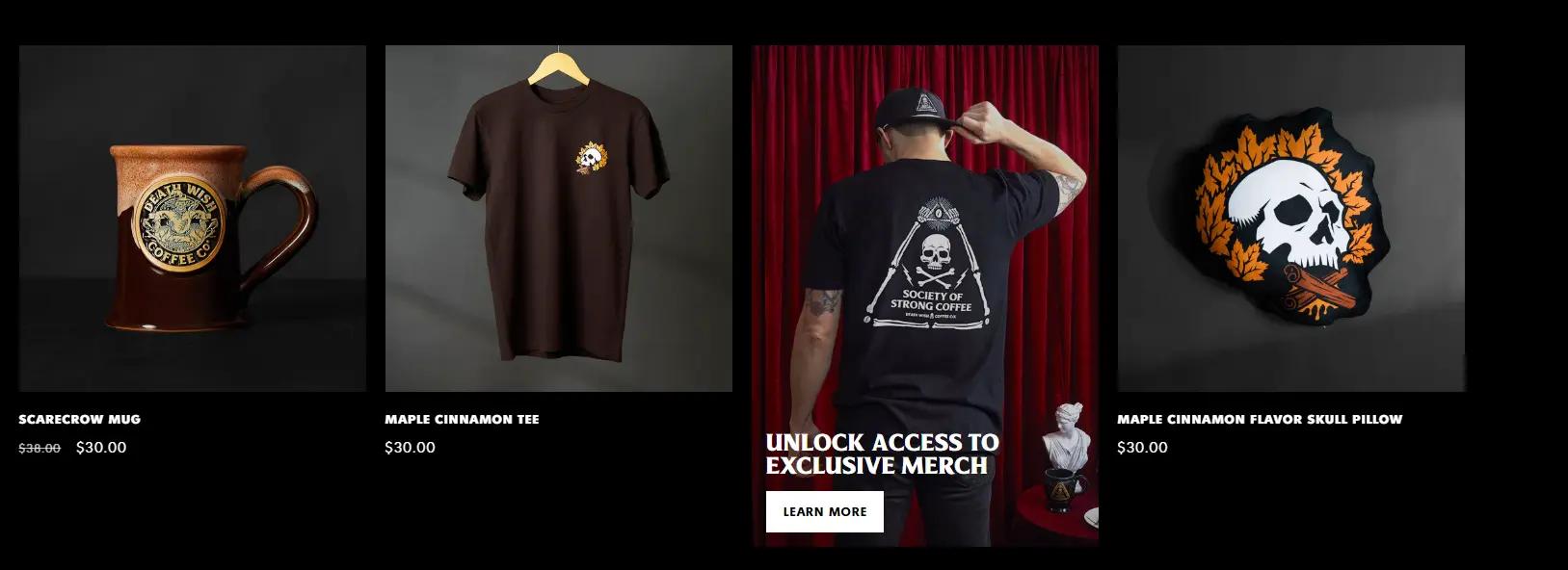 death wish coffee merchandise 