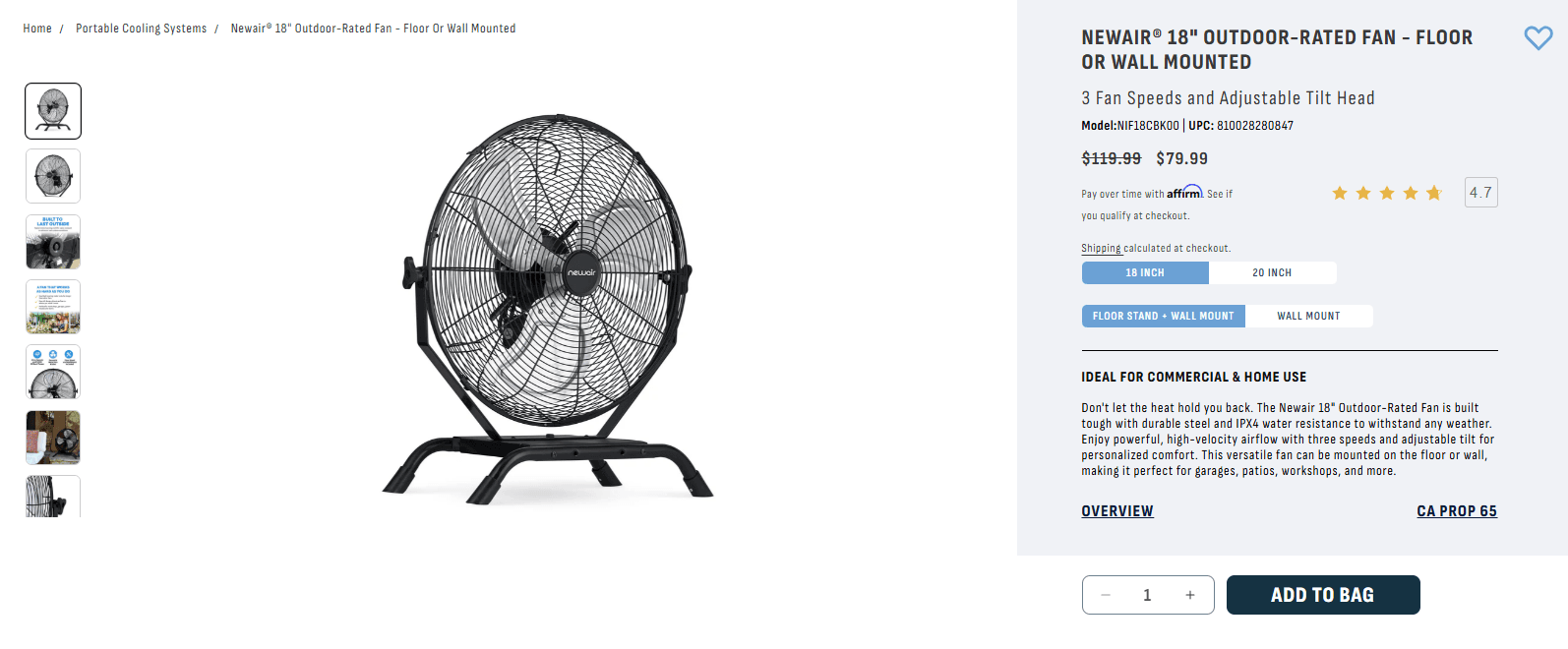 air cooling fan