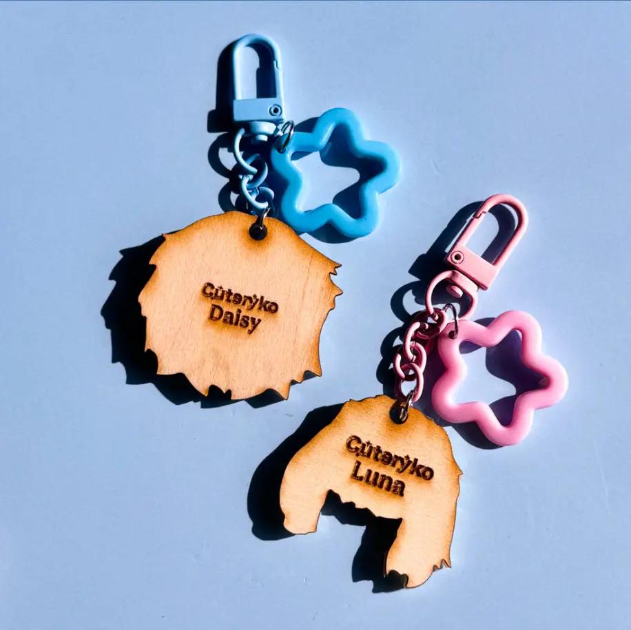 pet face keychain example