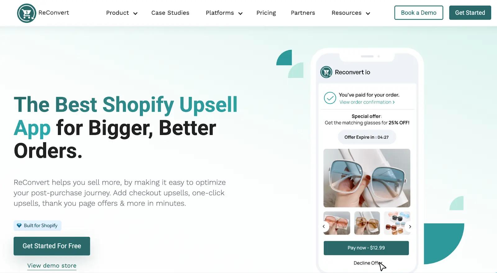a screenshot of ReConvert homepage
