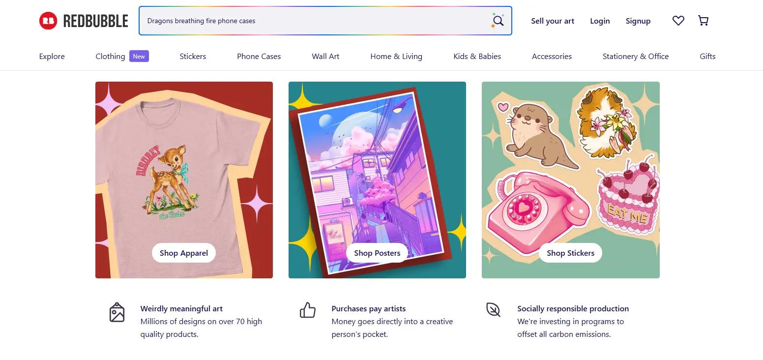redbubble shopify pod app