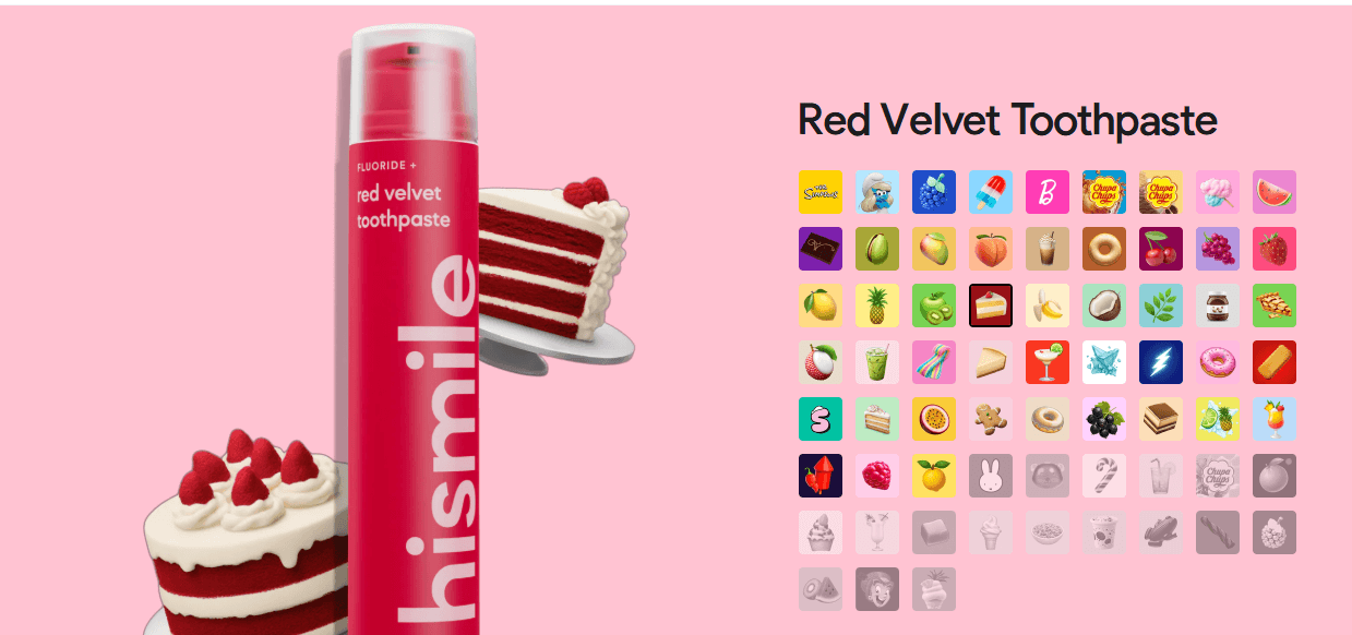 flavored toothpaste