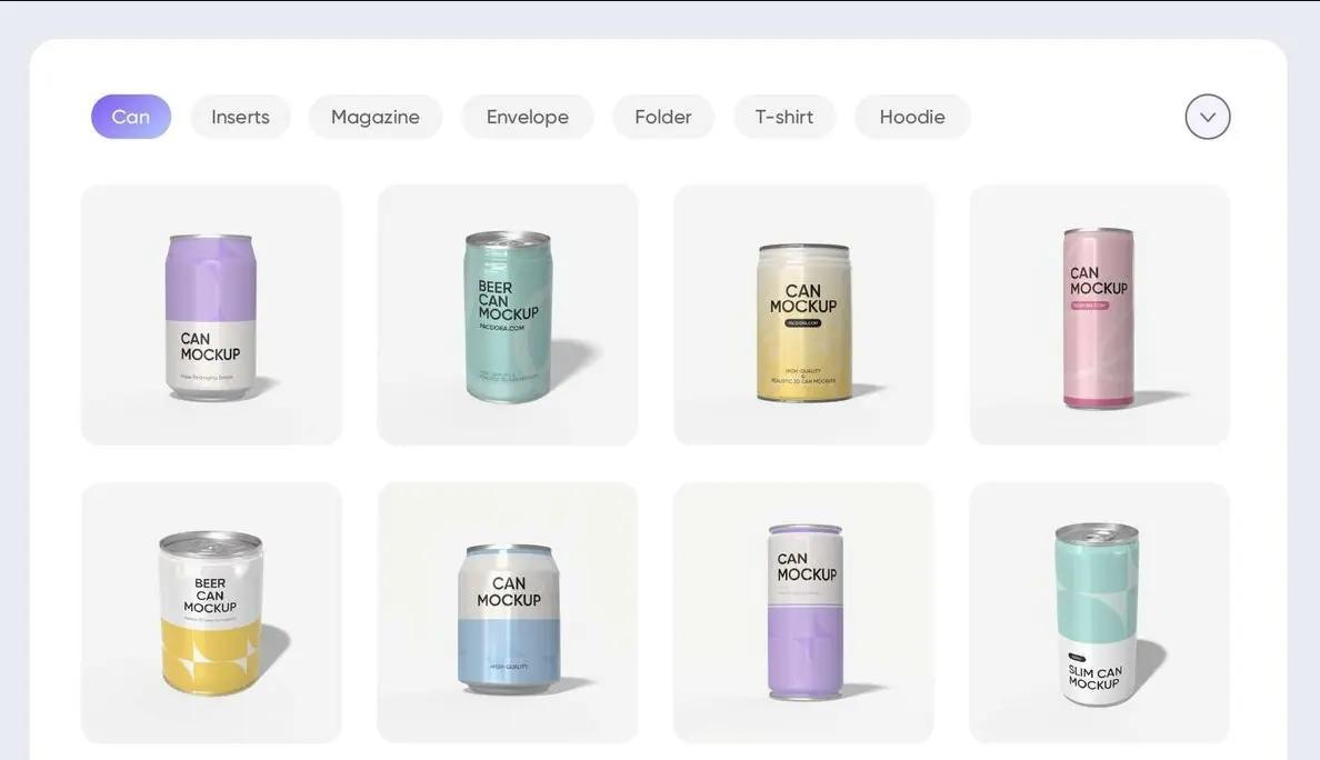 custom can product pages