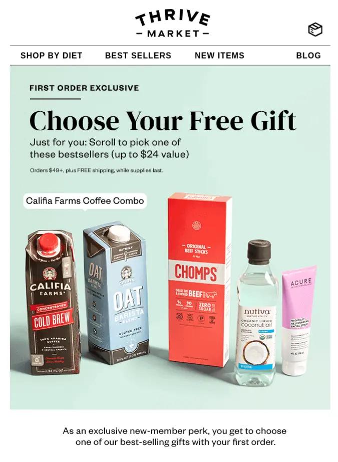 free gift for black friday