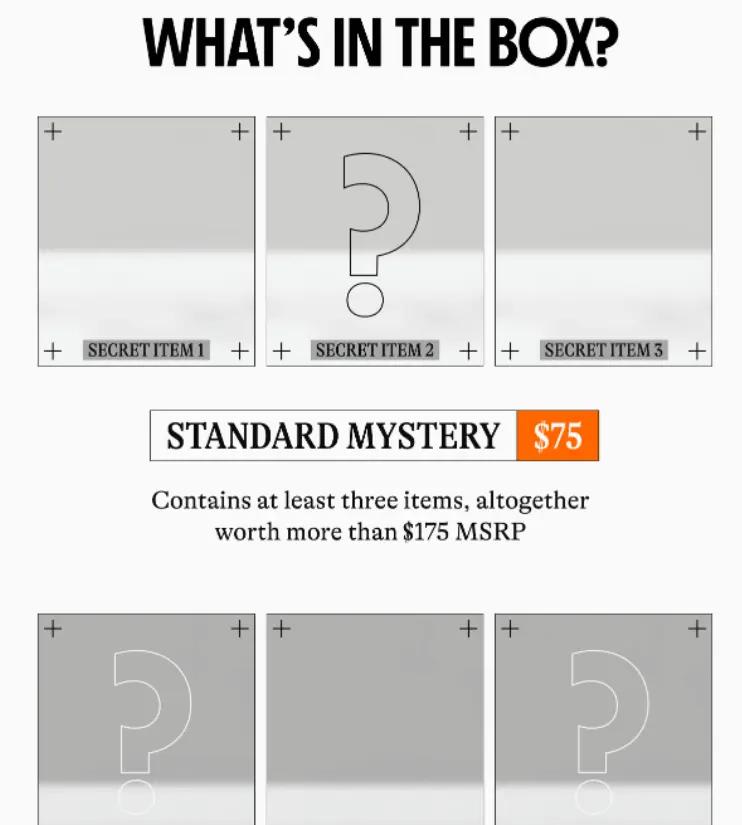 mystery bundles product
