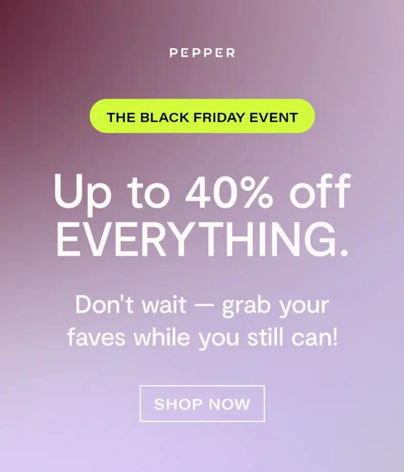 pepper reminder email