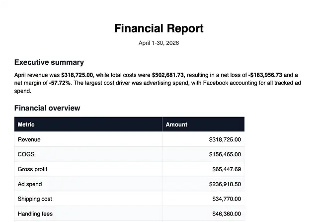 Financial Report