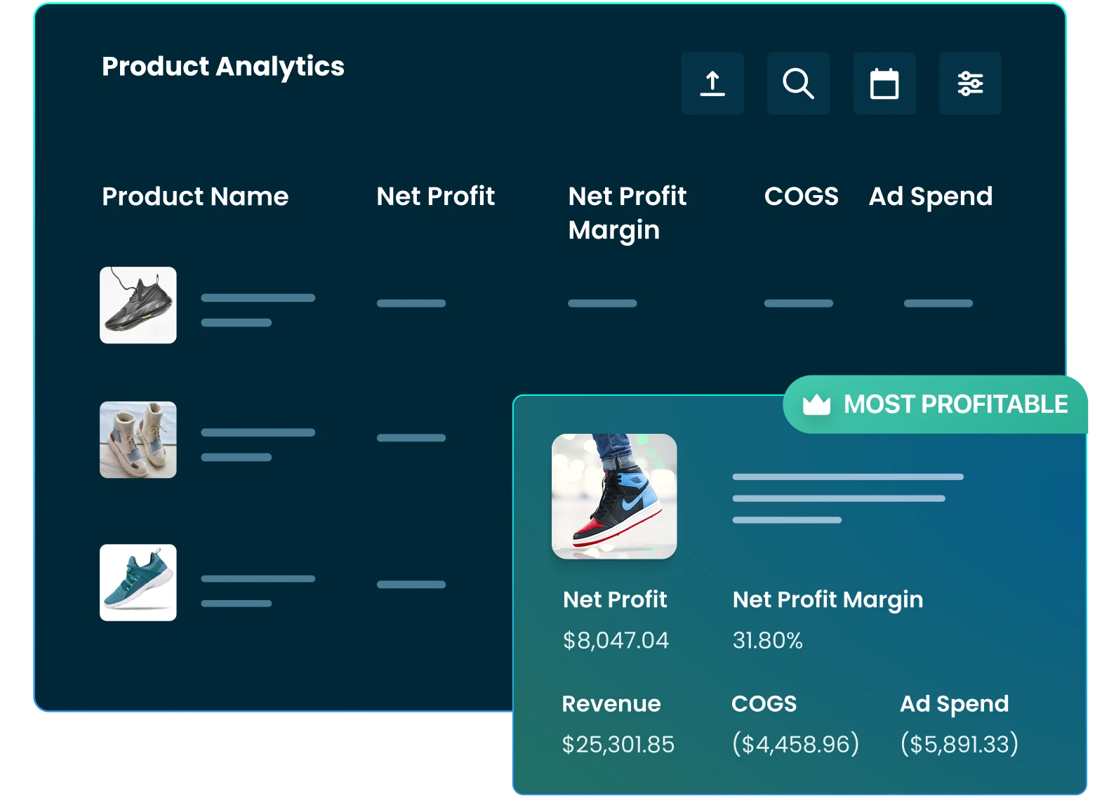 Identify winning products