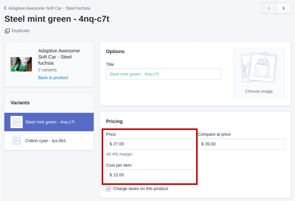 Shopify's cost per item can give you some insights into profit & loss